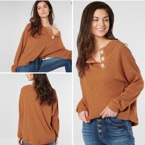 Free People We The Free Don't Forget Me top in cedar Small.